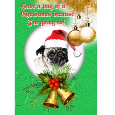 CHRISTMAS DREAMS Christmas Pug